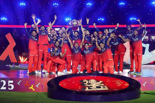 RCB เป็นแชมป์ป้องกันของ IPL ที่ได้รับชื่อเล่นแรกในปี 2025